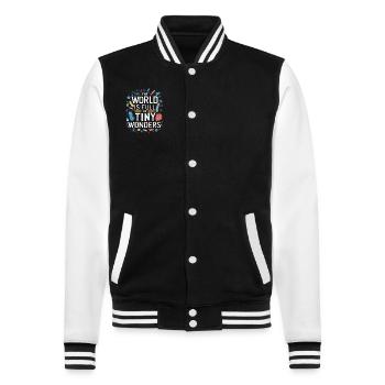 Microbiologist Microbiology Lab Staph Biology - College-Sweatjacke - Schwarz/Weiß - Vorne - Nik (191cm) & Marisol (170cm)