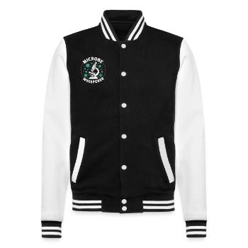 Microbiologist Microbiology Lab Staph Biology - College-Sweatjacke - Schwarz/Weiß - Vorne - Nik (191cm) & Marisol (170cm)