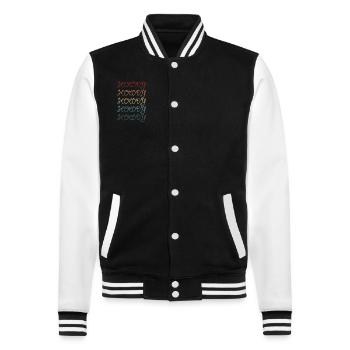 Chapeau de cowboy Western Country Texas - Veste Teddy - noir/blanc - Devant - Nik (191cm) & Marisol (170cm)