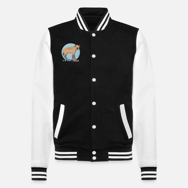 Hyène Hyène Cadeau Hyène Tachetée - Veste Teddy - noir/blanc