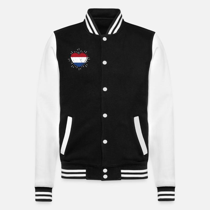 Netherlands Netherlands Holland - College Sweat Jacket - black/white