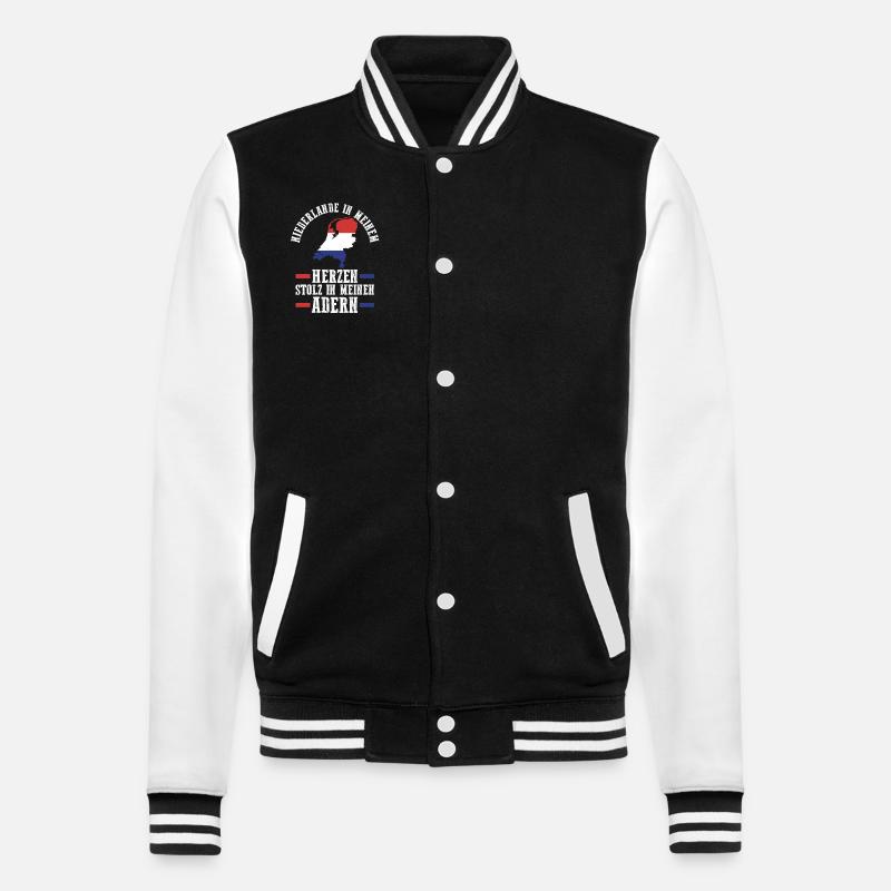 Pays-Bas Pays-Bas Pays-Bas - Veste Teddy - noir/blanc