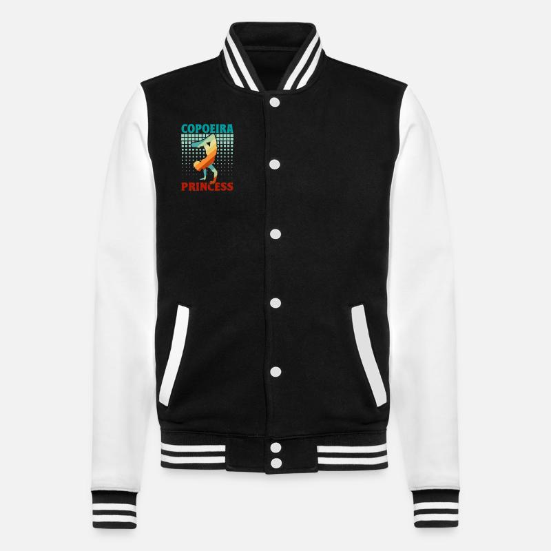 Capoeira Prinzessin - College-Sweatjacke - Schwarz/Weiß