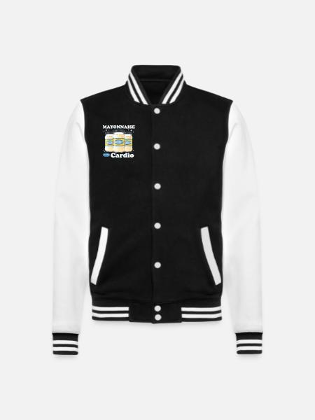 Mayonnaise Mayo Lover Gift - College Sweat Jacket - black/white