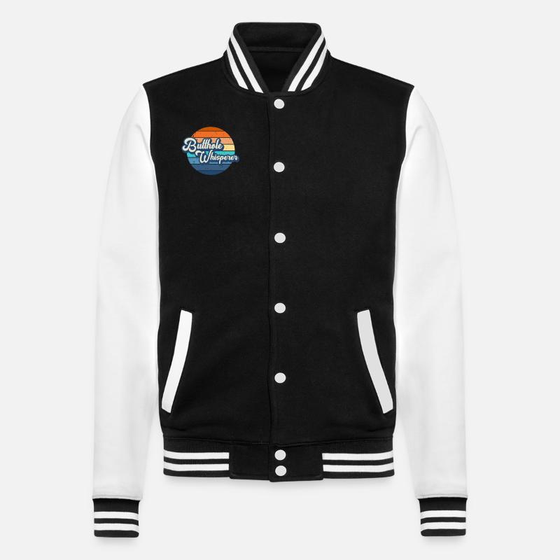Arschloch-Flüsterer - College-Sweatjacke - Schwarz/Weiß