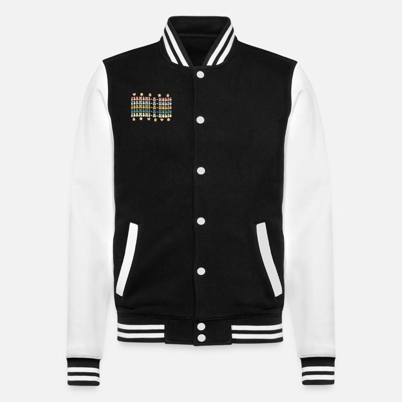Ferment-A-Holic Kombucha Lover Vibes - College Sweat Jacket - black/white
