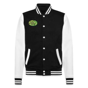 Chaméléon fou Lady Panther voilé - Veste Teddy - noir/blanc - Devant - Nik (191cm) & Marisol (170cm)