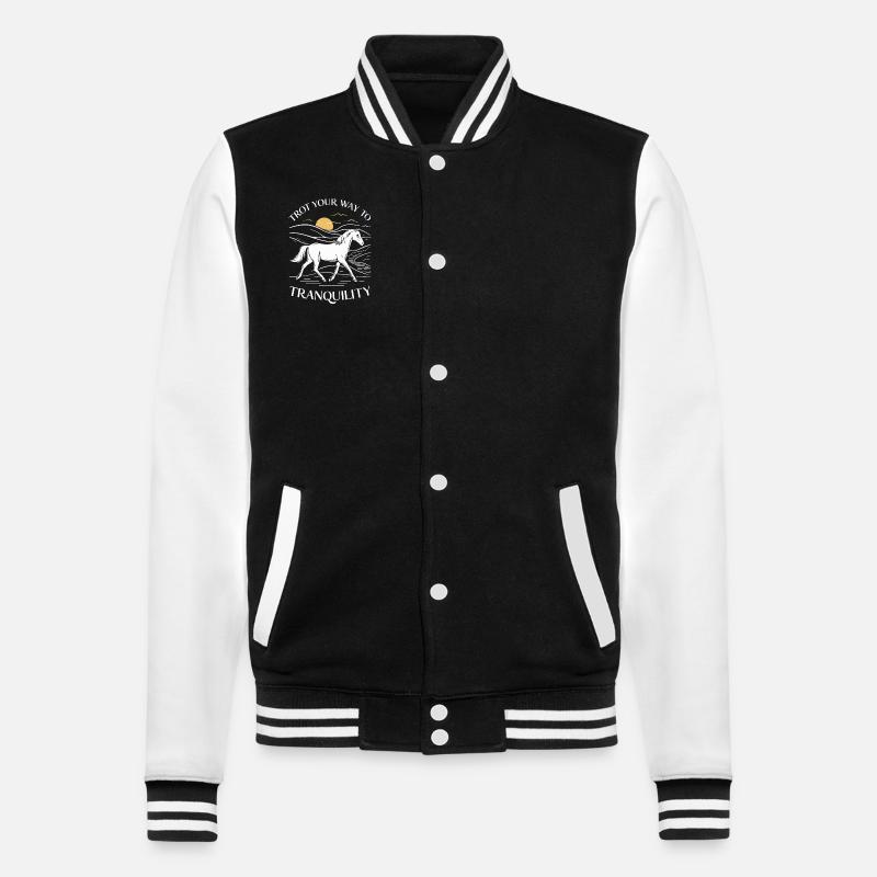 Guérison par l’équithérapie et - Veste Teddy - noir/blanc