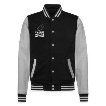 Stargazing And Meteor Shower Enthusiast - College-Sweatjacke - Schwarz/Grau meliert - Vorne - Nik (191cm) & Marisol (170cm)