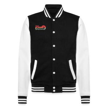 Dragon Boat Racing more than a Hobby Team Lover - College Sweat Jacket - black/white - Front - Nik (191cm) & Marisol (170cm)