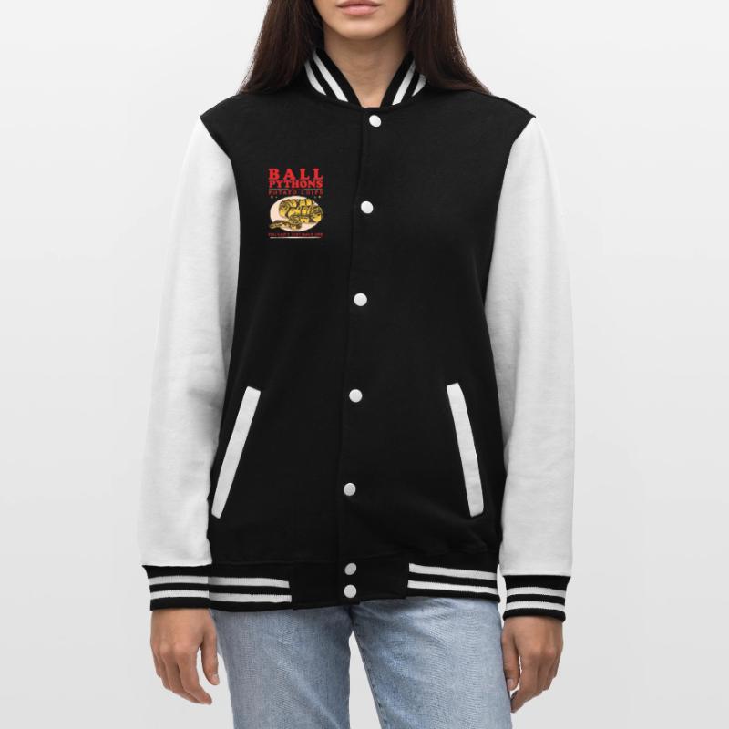 King Python Python Snake Gifts College Sweat Jacket