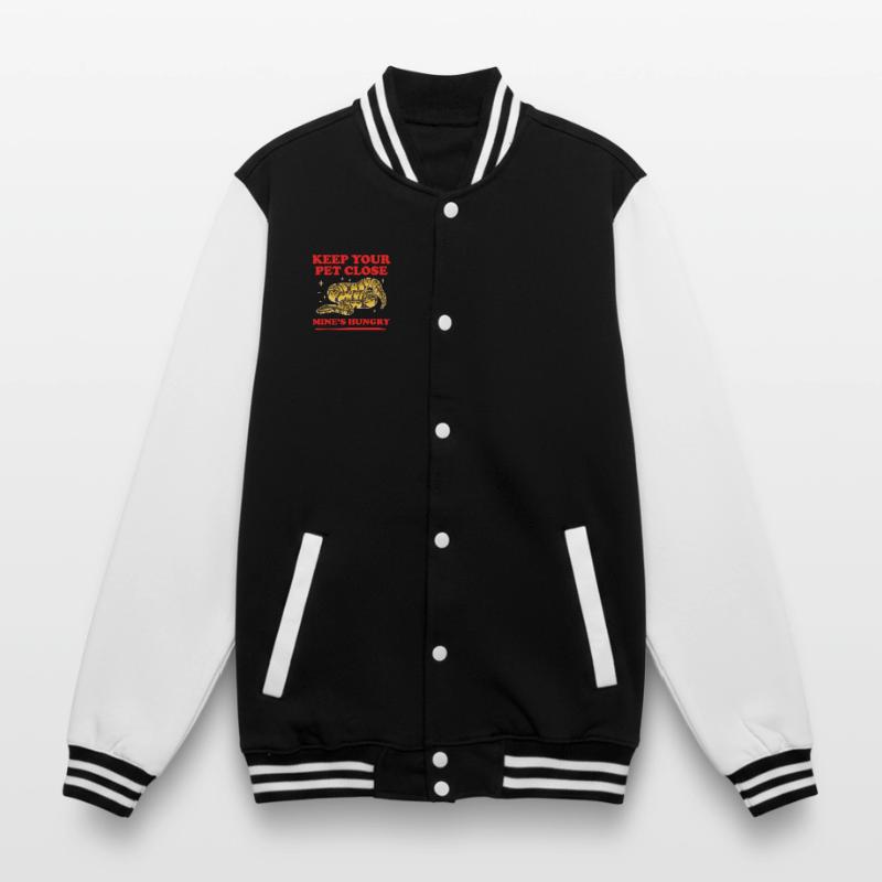 Königspython Schlange Python Geschenk College-Sweatjacke