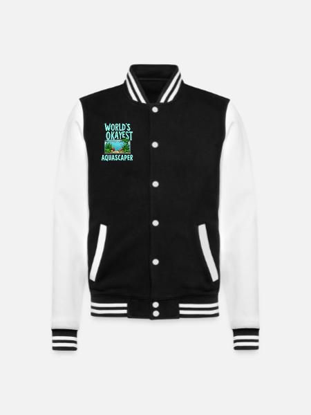 Aquascaping Enthusiast Underwater Gardening - College Sweat Jacket - black/white