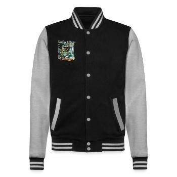 Saint Rémy-de-Provence Atemberaubender Blumengarten - College-Sweatjacke - Schwarz/Grau meliert - Vorne - Nik (191cm) & Marisol (170cm)