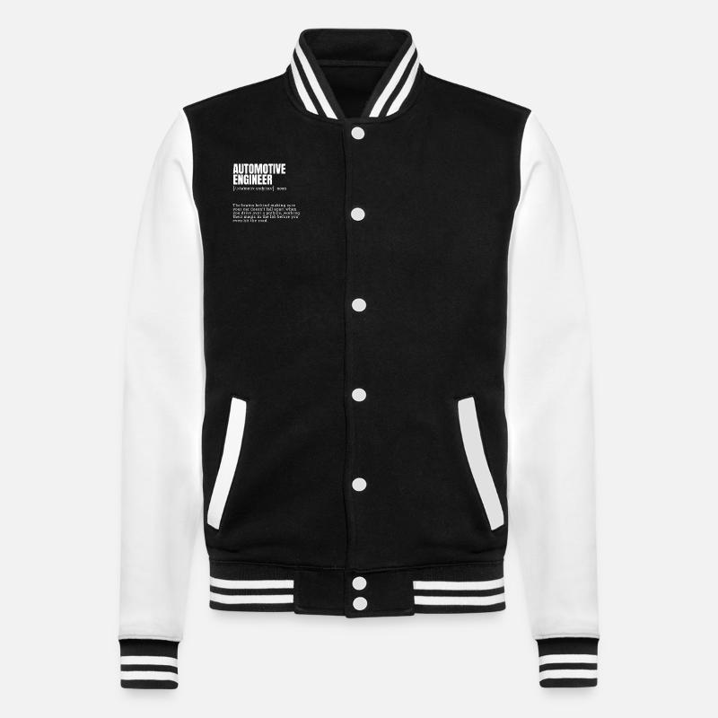 Ingénieur automobile Définition Design créatif - Veste Teddy - noir/blanc