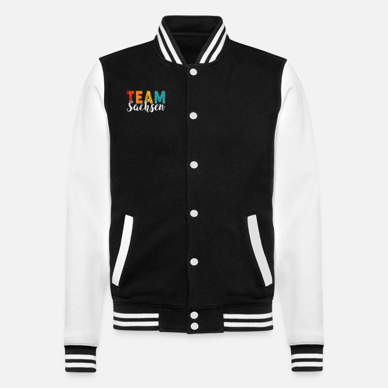 Saxony Design Saxon Funny - College Sweat Jacket - black/white