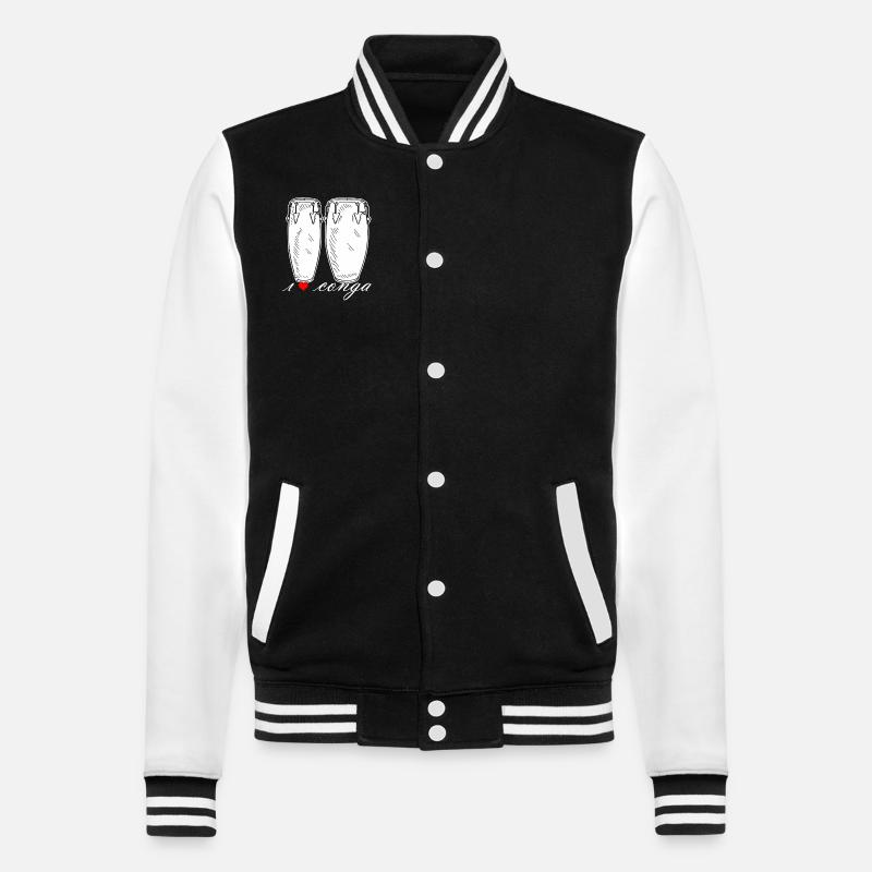 I Love Conga - College Sweat Jacket - black/white