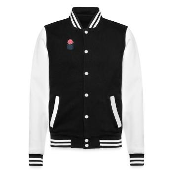 Poche poitrine pieuvre Octopoda Cephalopoda - Veste Teddy - noir/blanc - Devant - Nik (191cm) & Marisol (170cm)