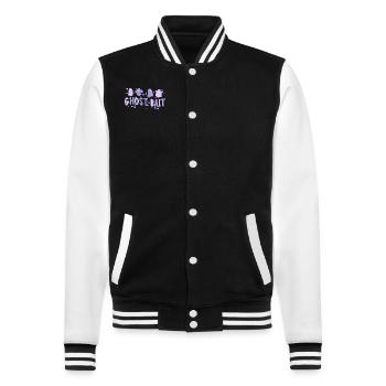 Vivre la vie fantôme Spook Life Appât - Veste Teddy - noir/blanc - Devant - Nik (191cm) & Marisol (170cm)