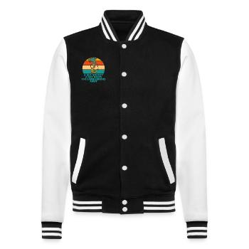 Matrose Meme Piratenschiff Ozean Segeln - College-Sweatjacke - Schwarz/Weiß - Vorne - Nik (191cm) & Marisol (170cm)