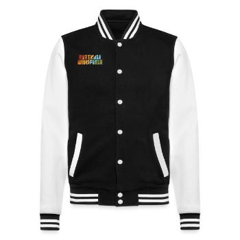 Butthole Whisperer - College Sweat Jacket - black/white - Front - Nik (191cm) & Marisol (170cm)
