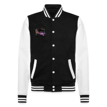 J’ai un cœur comme un camion - Veste Teddy - noir/blanc - Devant - Nik (191cm) & Marisol (170cm)