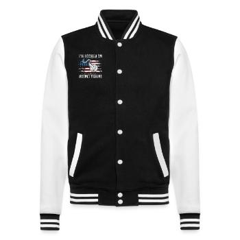 Aimant de pêche en néodyme pour pêcheur magnétique - Veste Teddy - noir/blanc - Devant - Nik (191cm) & Marisol (170cm)
