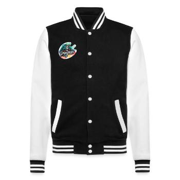 Creative Hobby For Beginners In The - College Sweat Jacket - black/white - Front - Nik (191cm) & Marisol (170cm)