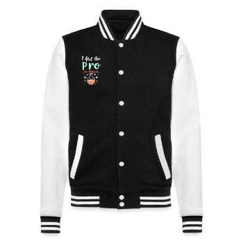 Ich Bin Mir Ziemlich Sicher, Dass Ich Eine - College-Sweatjacke - Schwarz/Weiß - Vorne - Nik (191cm) & Marisol (170cm)