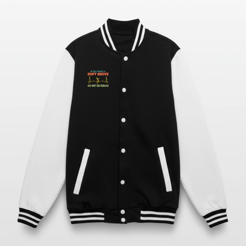 Wenn Sie ein Softeis wollen, holen Sie sich Eis College-Sweatjacke