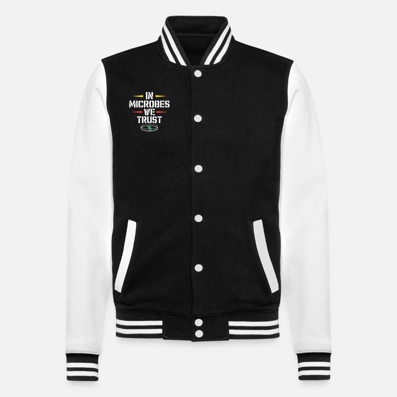 Microscope Enthusiast Lab Technician Science - College Sweat Jacket - black/white