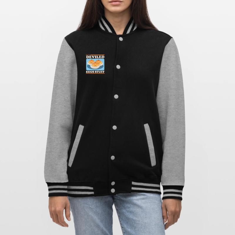 Stuffed Eggs Dressed Deviled Eggs Gift College Sweat Jacket