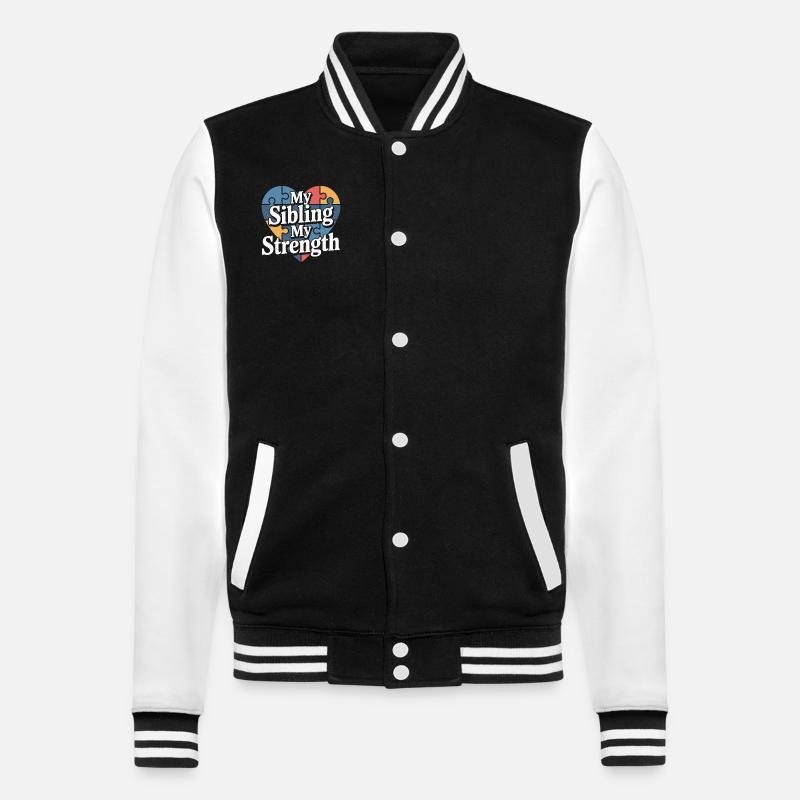 Frères et sœurs autistes - Veste Teddy - noir/blanc