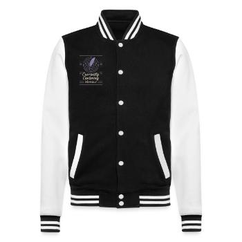 Gratitude Practice Journal Lover Emotional - College Sweat Jacket - black/white - Front - Nik (191cm) & Marisol (170cm)