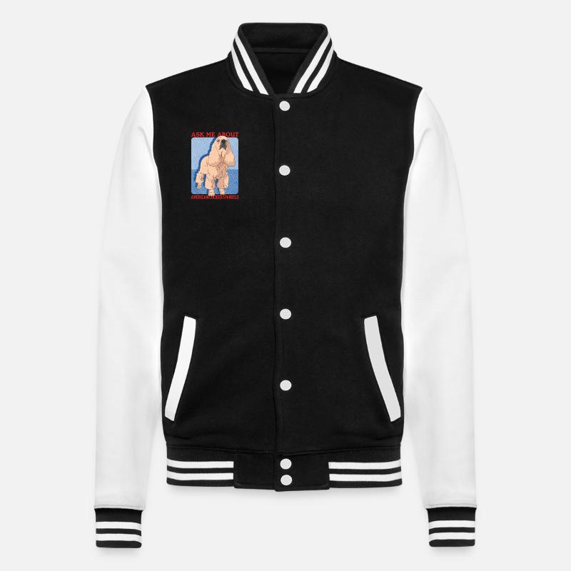 American Cocker Spaniel Gifts - College Sweat Jacket - black/white