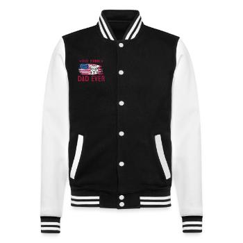 Meilleur père pitbull de tous les temps - Veste Teddy - noir/blanc - Devant - Nik (191cm) & Marisol (170cm)
