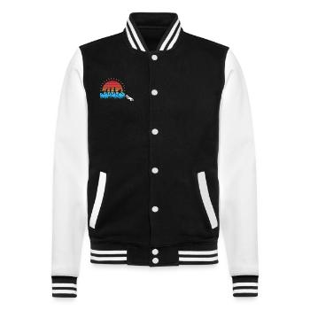 Professeur d’école - Veste Teddy - noir/blanc - Devant - Nik (191cm) & Marisol (170cm)