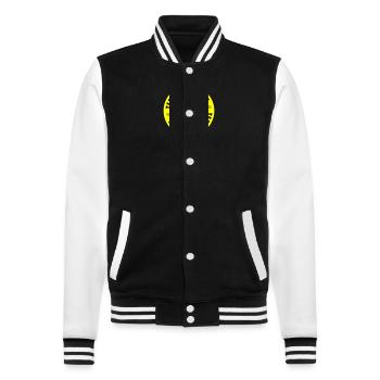 Mariage du marié - Veste Teddy - noir/blanc - Devant - Nik (191cm) & Marisol (170cm)