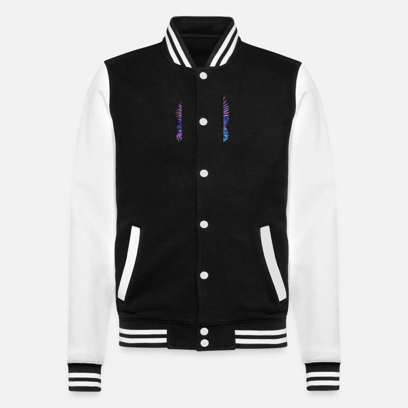 Kreta 2024 - College-Sweatjacke - Schwarz/Weiß