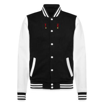 Toulouse Rugby 6 Etoiles Sport Fierté - Veste Teddy - noir/blanc - Devant - Nik (191cm) & Marisol (170cm)