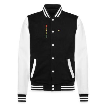 Pépé L'original Le Vrai L'unique Cadeau - Veste Teddy - noir/blanc - Devant - Nik (191cm) & Marisol (170cm)
