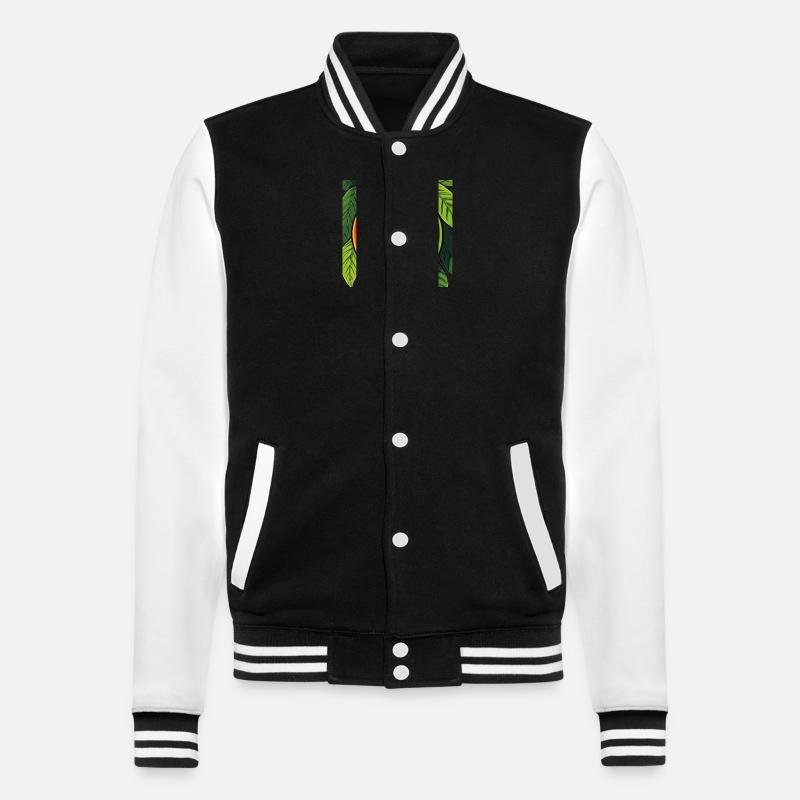 Mango on a Tree - College Sweat Jacket - black/white
