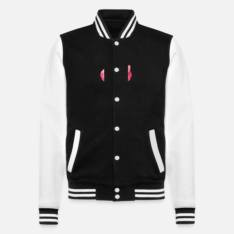 Flamingo Comic Cool - College-Sweatjacke - Schwarz/Weiß
