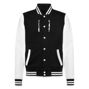 Tenerife Party Crew - Veste Teddy - noir/blanc - Devant - Nik (191cm) & Marisol (170cm)