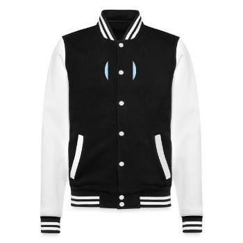 Gans Geburtstag Baby - College-Sweatjacke - Schwarz/Weiß - Vorne - Nik (191cm) & Marisol (170cm)