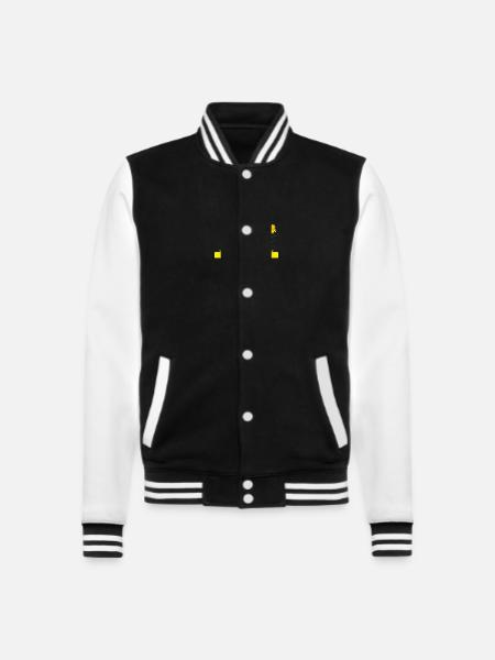 Frohe Ostern Osterhase - College-Sweatjacke - Schwarz/Weiß