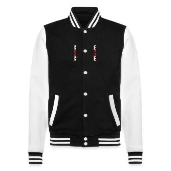 Gary is My Name Spoiling is My Game - College Sweat Jacket - black/white - Front - Nik (191cm) & Marisol (170cm)