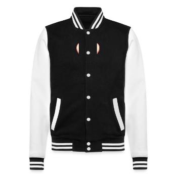 Sarah Nom Prénom Pink Sugar Heart - Veste Teddy - noir/blanc - Devant - Nik (191cm) & Marisol (170cm)