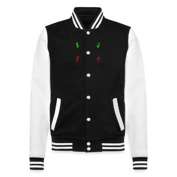 Women life freedom - College-Sweatjacke - Schwarz/Weiß - Vorne - Nik (191cm) & Marisol (170cm)