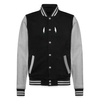 Voyager - Veste Teddy - noir/gris chiné - Devant - Nik (191cm) & Marisol (170cm)